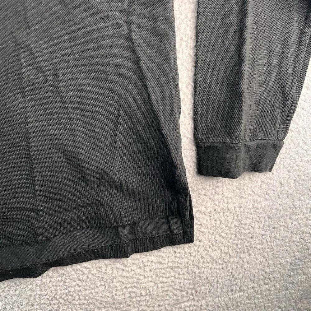 VTG POLO by Ralph Lauren Custom Fit Long Sleeve Rugby Shirt XXL Black